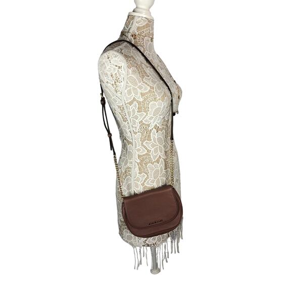 Michael Kors Crossbody brown with gold chain handle - Picture 2 of 11